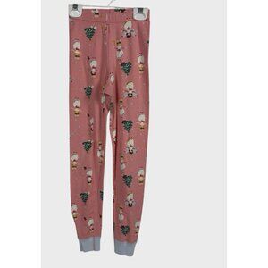 Hanna Andersson Girls 8 Bottoms Only PJs Long Johns Holiday Angels Organic 130